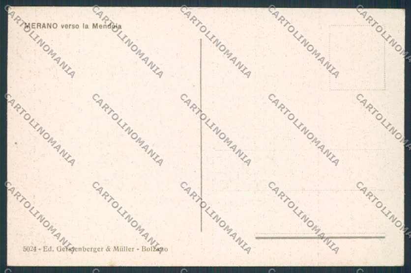 Bolzano Merano Panorama cartolina BB7195 – retro