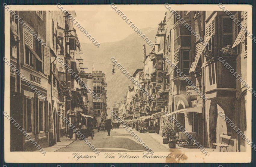 Bolzano Vipiteno Sterzing Via Vittorio Emanuele III cartolina BB7204 – fronte
