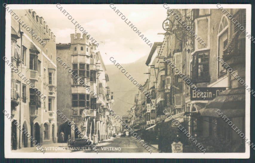 Bolzano Vipiteno Sterzing Via Vittorio Emanuele III foto cartolina BB7208 – fronte