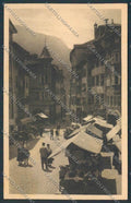 Bolzano Città Piazza Erbe cartolina BB7235 – fronte