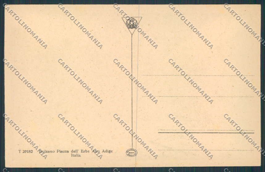 Bolzano Città Piazza Erbe cartolina BB7235 – retro