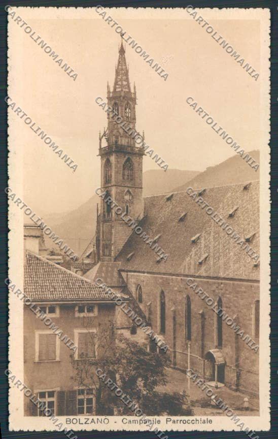 Bolzano Città Campanile Parrocchiale cartolina BB7239 – fronte