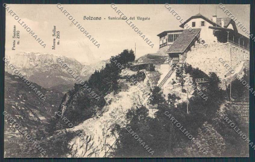 Bolzano Città Funicolare del Virgolo cartolina BB7242 – fronte