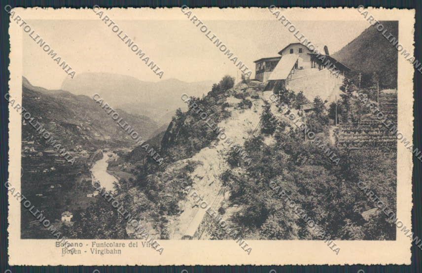Bolzano Città Funicolare del Virgl cartolina BB7252 – fronte