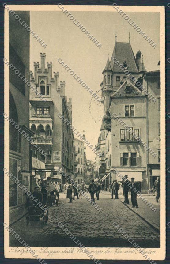 Bolzano Città Piazza delle Erbe cartolina BB7268 – fronte