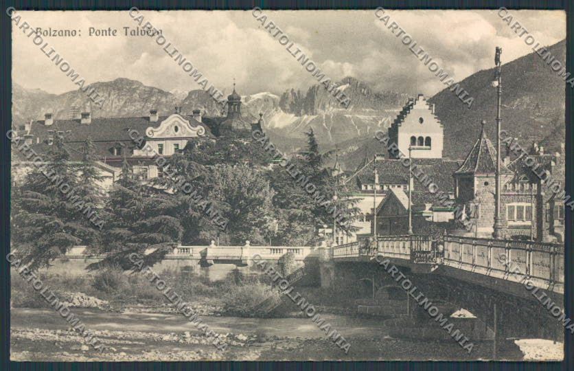 Bolzano Città Ponte Talvera cartolina BB7270 – fronte