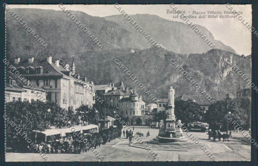 Bolzano Città Piazza Vittorio Emanuele cartolina BB7271 – fronte