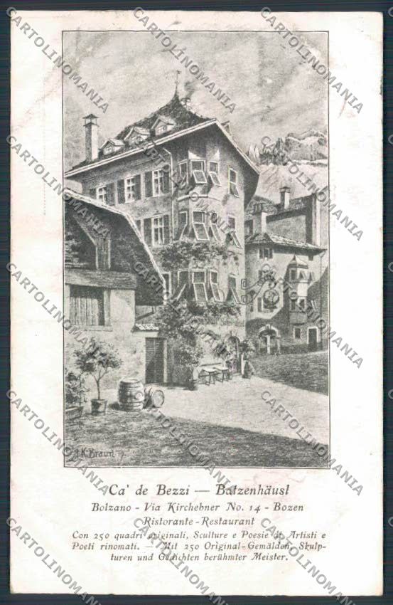 Bolzano Città Càa de Bezzi cartolina BB7275 – fronte