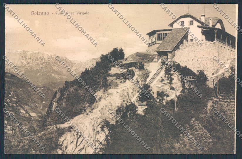 Bolzano Città Funicolare Virgolo cartolina BB7277 – fronte