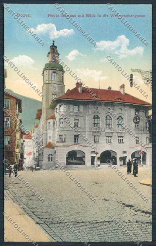 Bolzano Città Municipio cartolina BB7283 – fronte