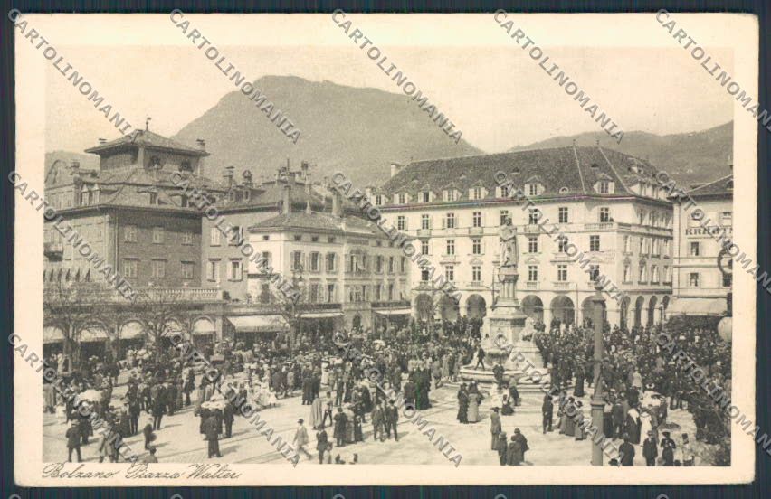 Bolzano Città Piazza Walter cartolina BB7290 – fronte