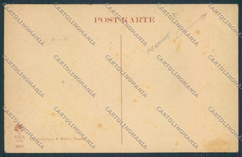 Bolzano Città PIEGHE cartolina BB7300 – retro