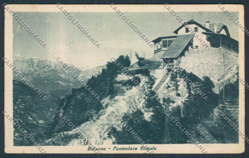 Bolzano Città Funicolare Virgolo cartolina BB7303 – fronte