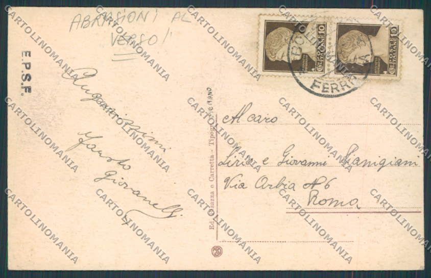Vicenza Lonigo Villa Giovanelli cartolina BB7305 – retro