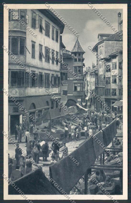 Bolzano Città mercato Piazza Erbe cartolina BB7311 – fronte