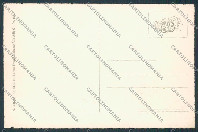 Bolzano Città mercato Piazza delle Erbe cartolina BB7314 – retro