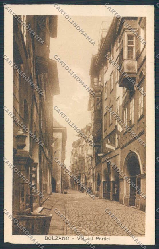 Bolzano Città Via dei Portici cartolina BB7318 – fronte