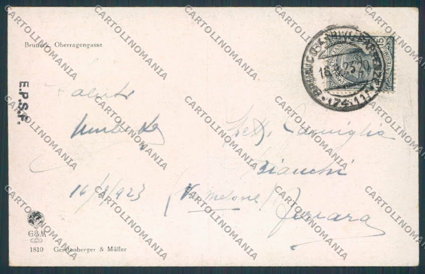 Bolzano Brunico Bruneck cartolina BB7322 – retro