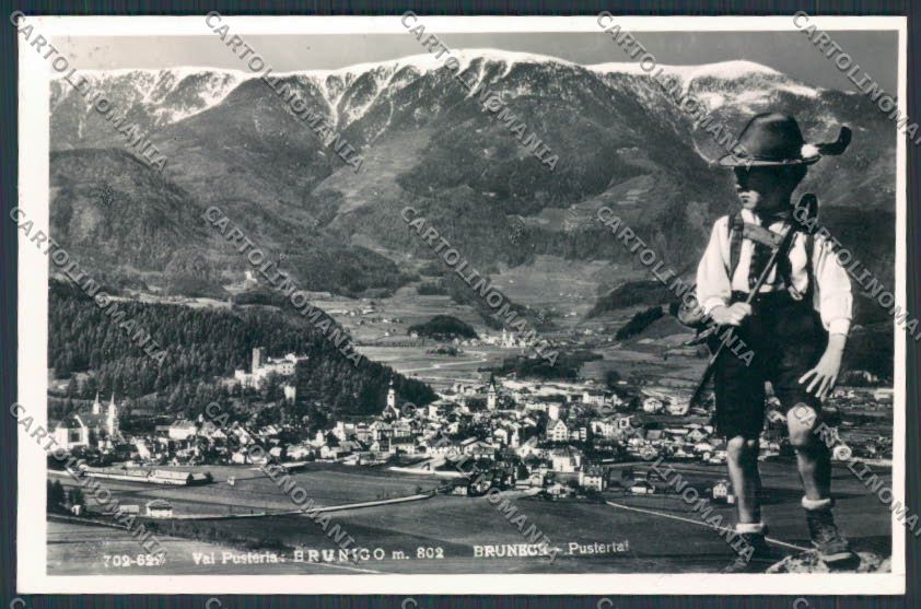 Bolzano Brunico Bruneck Panorama foto cartolina BB7328 – fronte