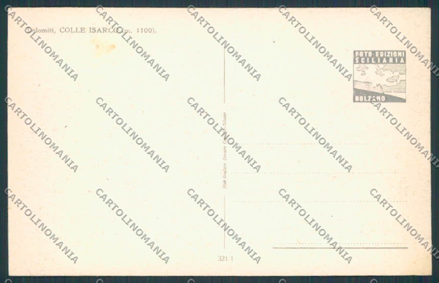 Bolzano Colle Isarco Panorama cartolina BB7339 – retro