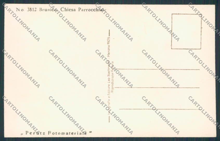 Bolzano Brunico Bruneck Chiesa Parrocchiale foto cartolina BB7347 – retro