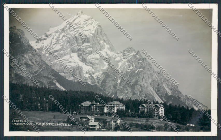 Belluno Cortina Hotel Miramonti foto cartolina BB7352 – fronte