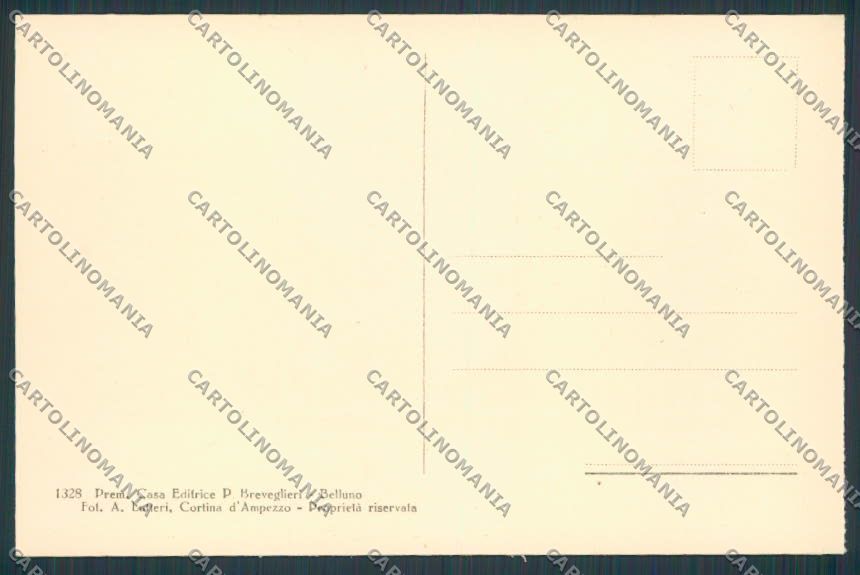 Bolzano Dobbiaco Toblach Carbonin Croda Rossa cartolina BB7356 – retro