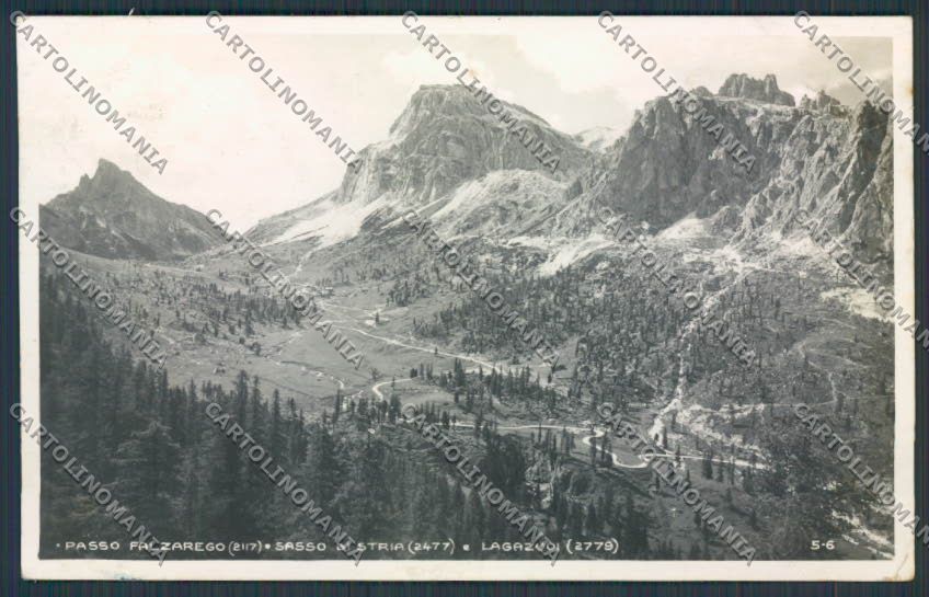 Belluno Passo Falzarego Sasso di Stira Lagazuoi foto cartolina BB7364 – fronte