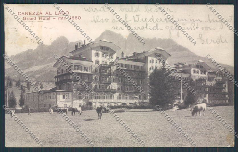 Bolzano Carezza al Lago Grand Hotel cartolina BB7378 – fronte