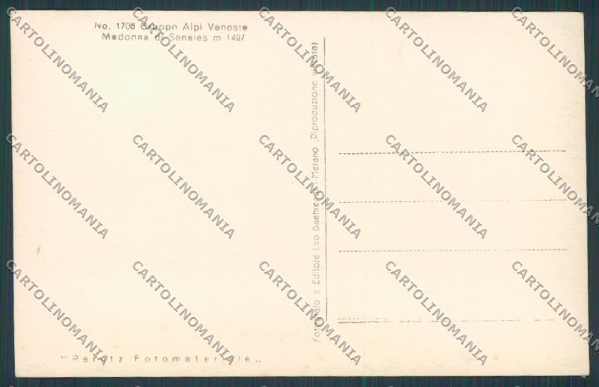 Bolzano Merano Madonna Senales Panorama foto cartolina BB7380 – retro