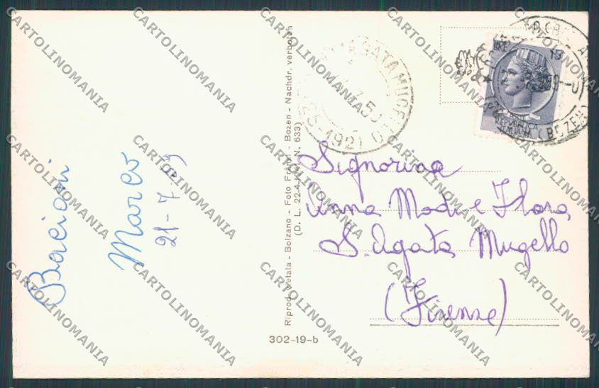 Bolzano Dobbiaco Toblach Panorama cartolina BB7384 – retro