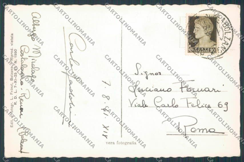 Bolzano Renon Lago di Costalovara foto cartolina BB7402 – retro