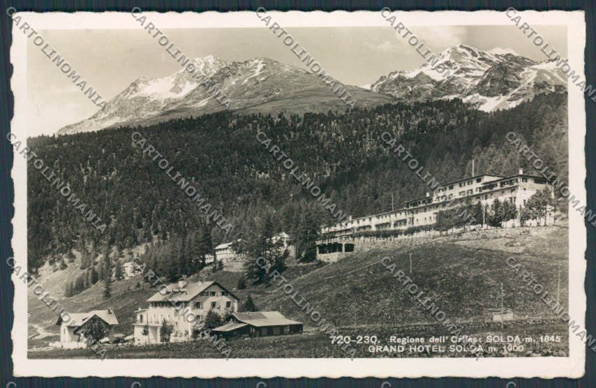 Bolzano Solda Grand Hotel foto cartolina BB7403 – fronte