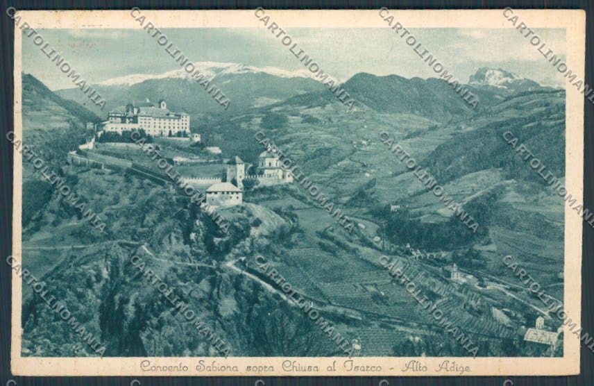 Bolzano Chiusa Convento Sabiona cartolina BB7404 – fronte