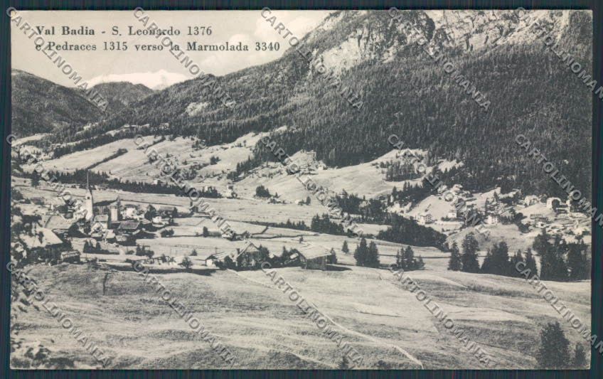 Bolzano San Leonardo Val Badia Panorama cartolina BB7417 – fronte