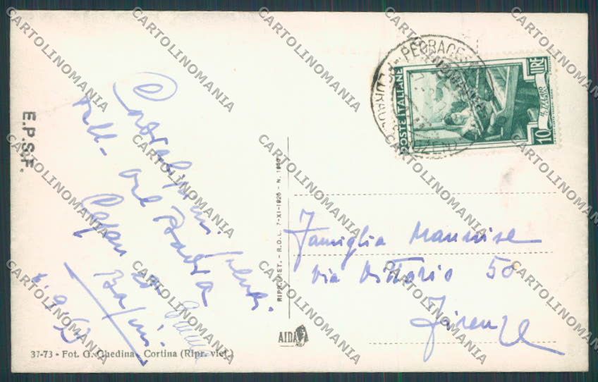 Bolzano San Leonardo Val Badia Panorama cartolina BB7417 – retro