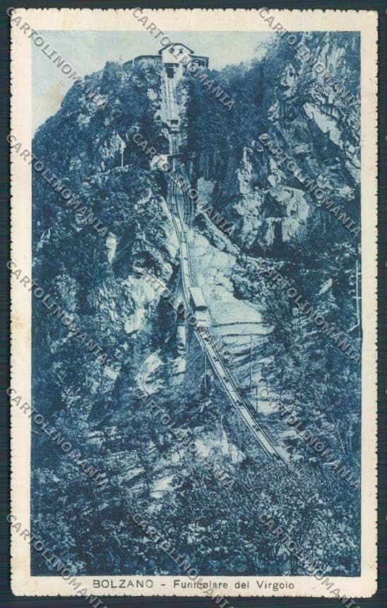 Bolzano Città Funicolare del Virgolo cartolina BB7425 – fronte