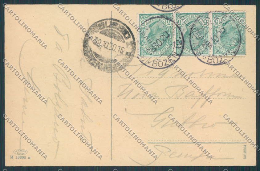 Bolzano Città Panorama cartolina BB7429 – retro