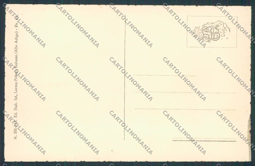 Bolzano Collalbo Renon Hotel Posta cartolina BB7455 – retro