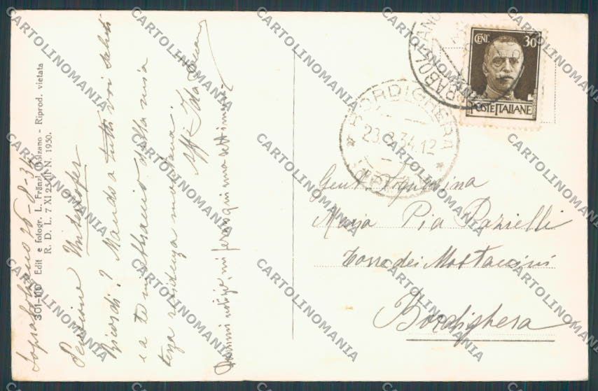 Bolzano Sopra cartolina BB7494 – retro