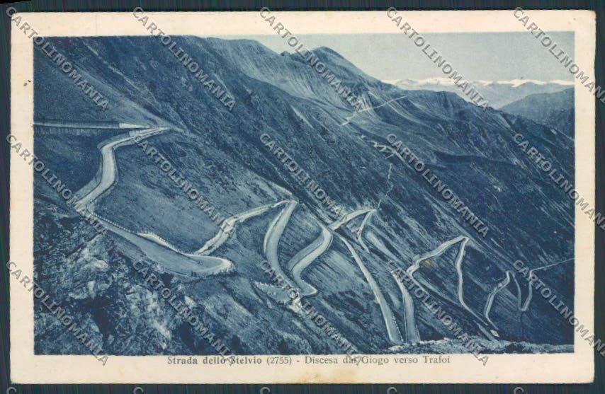 Sondrio Bormio Stelvio Discesa dal Giogo cartolina BB7497 – fronte