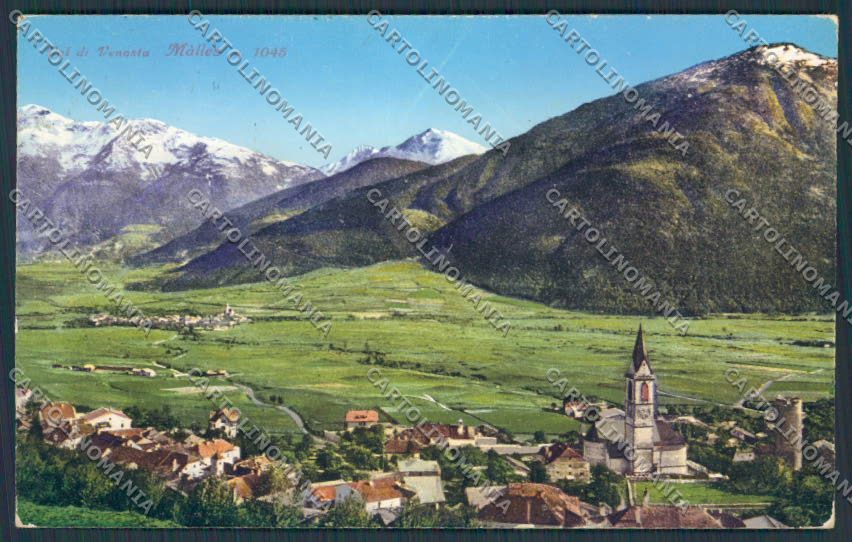 Bolzano Malles Panorama cartolina BB7501 – fronte