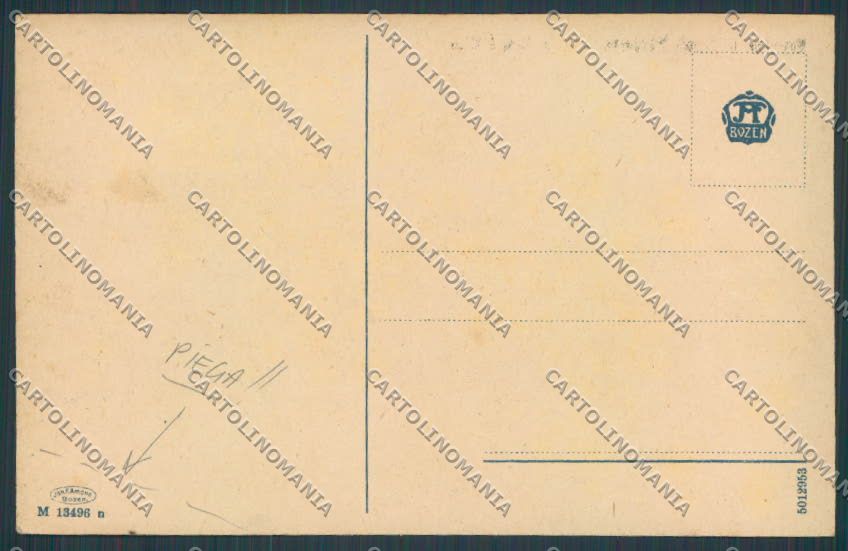 Bolzano Brunico Bruneck PIEGA cartolina BB7506 – retro