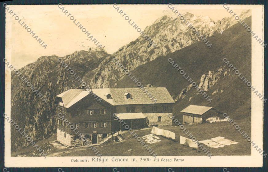Bolzano Rifugio Genova Cai Sezione Ligure FORO cartolina BB7517 – fronte