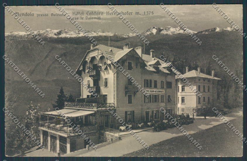 Bolzano Mendola Hotel Caldaro cartolina BB7531 – fronte
