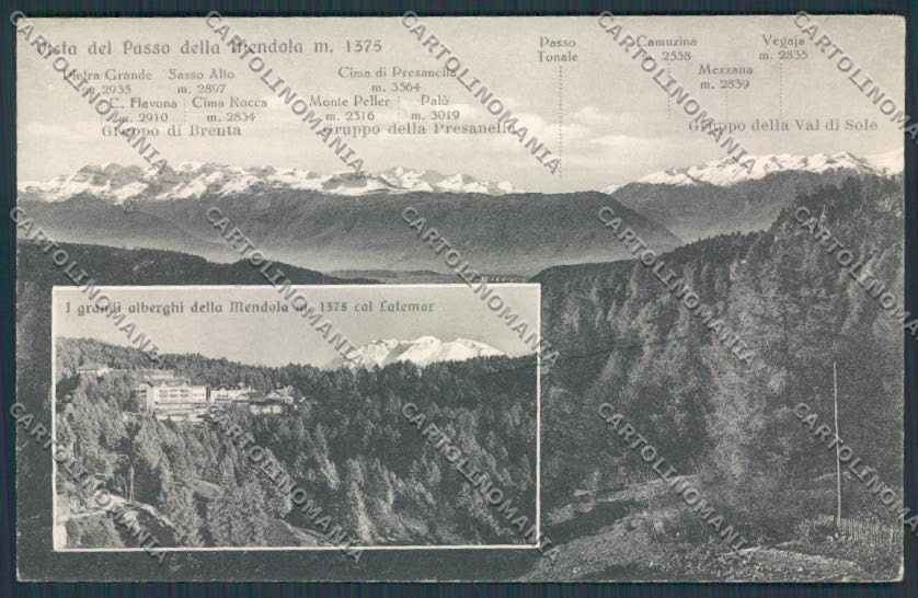 Bolzano Passo Mendola Alberghi cartolina BB7533 – fronte