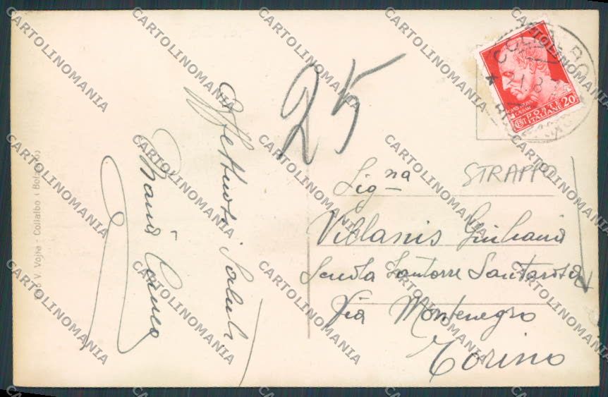 Bolzano San Giacomo STRAPPO foto cartolina BB7547 – retro
