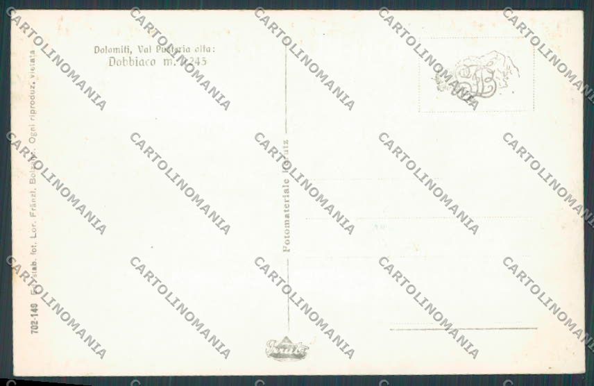 Bolzano Dobbiaco Toblach foto cartolina BB7556 – retro