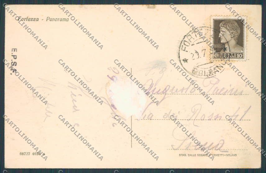 Bolzano Fortezza ABRASA cartolina BB7567 – retro
