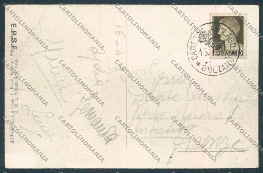 Bolzano Carezza Hotel Karerseer cartolina BB7578 – retro